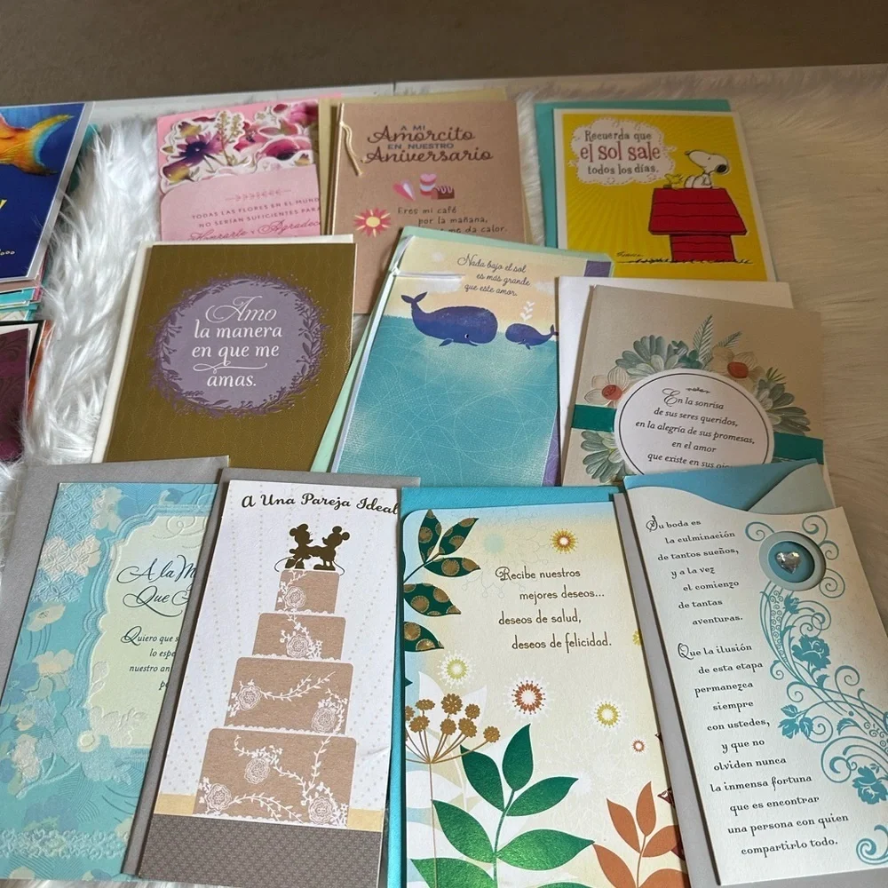 🩵5/$8 Spanish Assorted Greeting Cards Collection